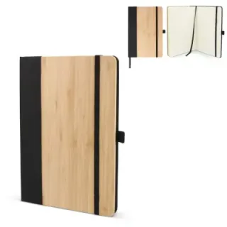 Notebook bamboo & R-PET A5 - LT92078 (gadzety reklamowe)